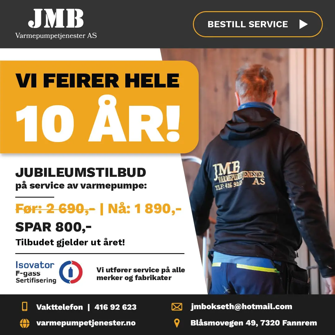 Best på varmepumpeservice i Orkanger, Skaun og Trondheim